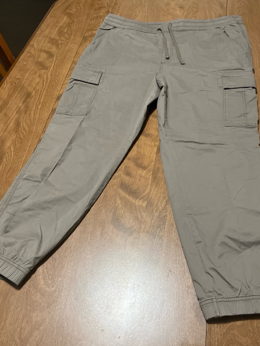 Sonoma Men's Cargo Jogger Pants in Light Gray